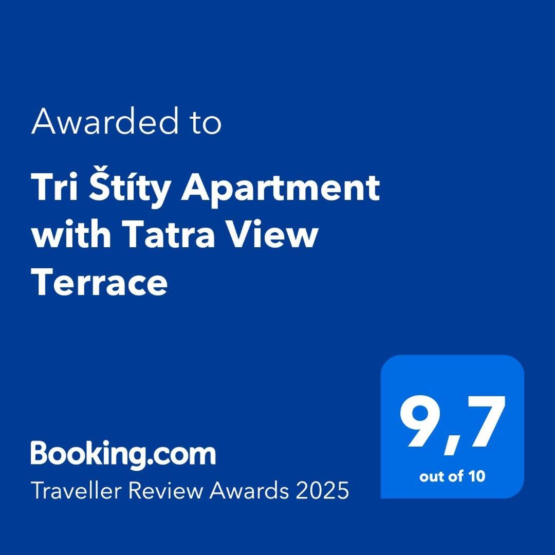 Tri Stity Apartment With Tatra View Terrace Vel'ka Lomnica Eksteriør bilde